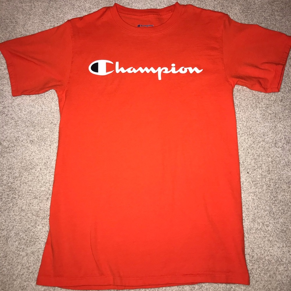 Orange champion t shirt